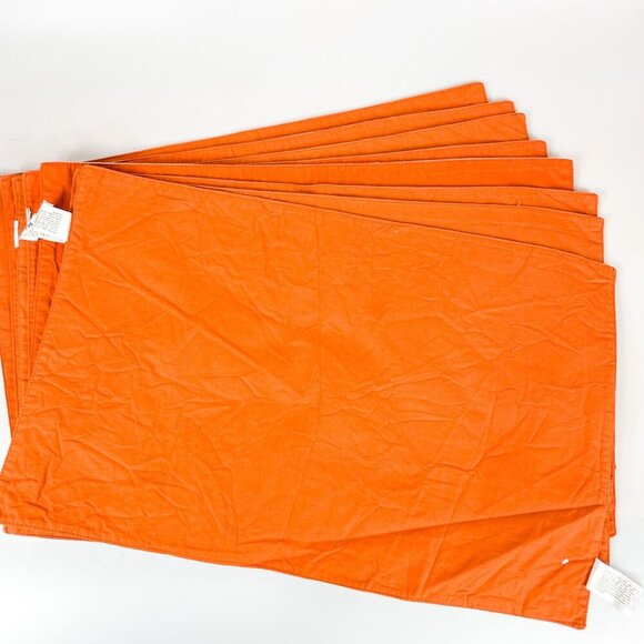 Pier 1 Imports Cotton Veranda Floral Paisley Placemats Blue Orange Set of 8 - Picture 5 of 5